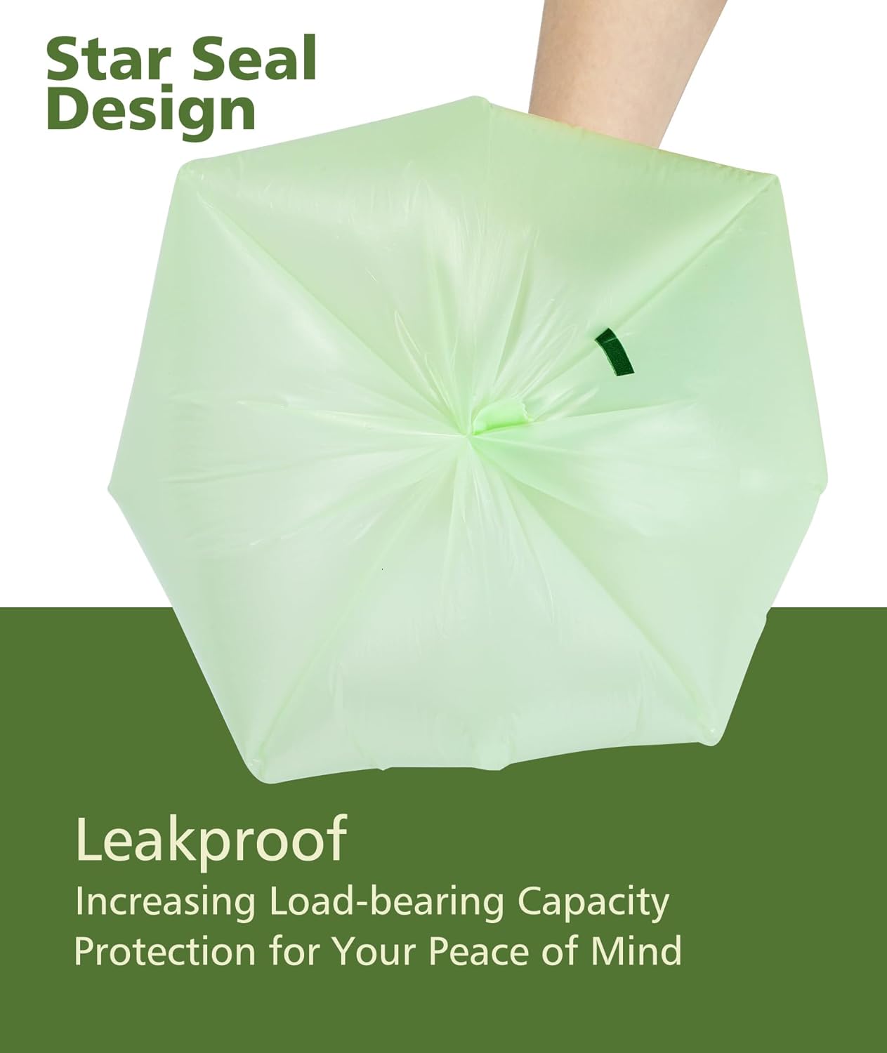 AYOTEE 150 Count Compostable Trash Bags 3 Gallon Trash Bag, Small Compost Bags for Countertop Bin, Unscented Biodegradable Compost Bag 3 Gallon Compostable Food Scrap Liner fit 11.36 Liter