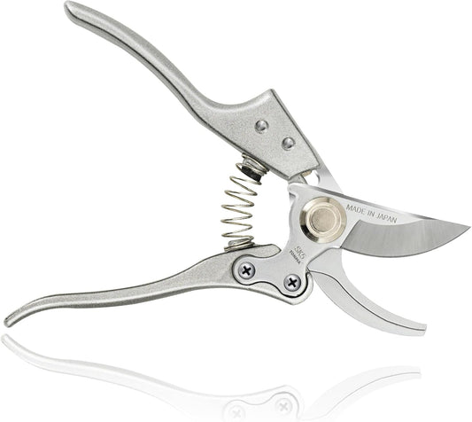 TONMA Pruning Shears for Gardening [Made in Japan] 8 Inch Bypass Garden Scissors Secateurs, Premium Japanese Gardening Tools Hand Pruner Clippers with Ergonomic Handle