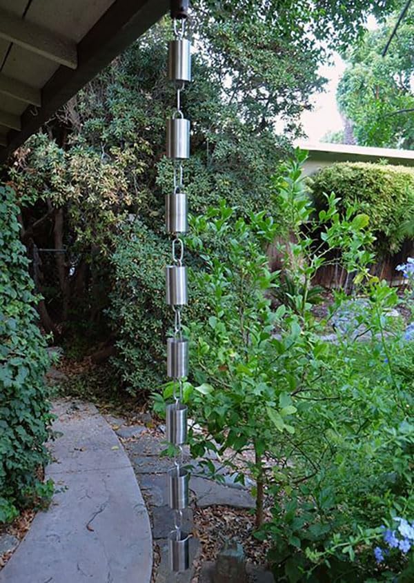 Nutshell Stores Kenchiku Rain Chain - Stainless Steel - 15 Feet