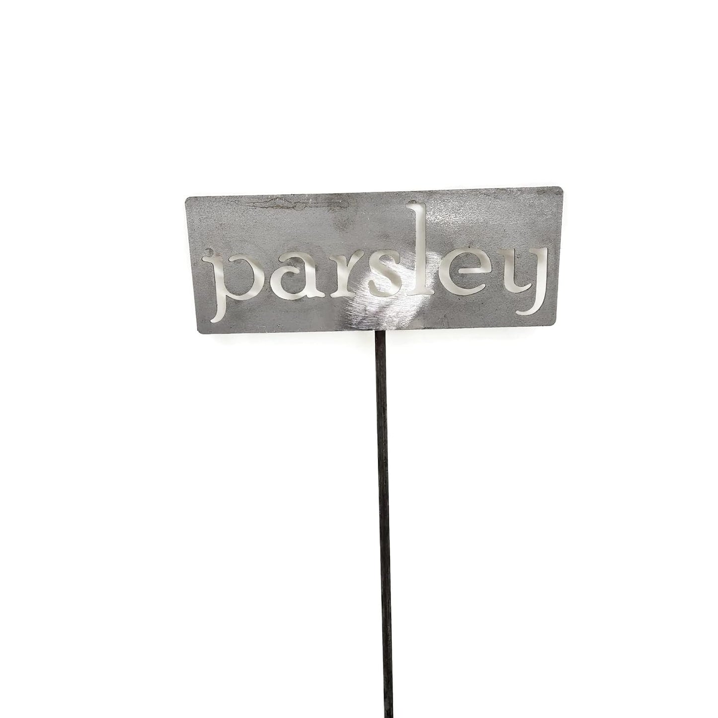 Classic Metal Garden Markers 19 Inches Tall (parsley, Raw, Unfinished Steel (will rust with time))