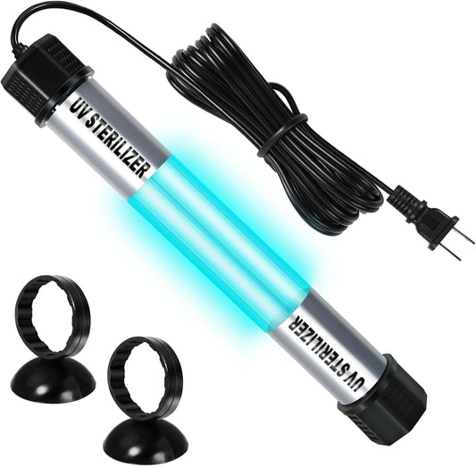 20W Pond UV Light, Waterproof Aquarium UV Light for 100-1000 Gallon, UV Pond Water Purifier for Koi Pond Algae Control in Koi Ponds, Cold Pools, Aquariums, Swimming Pools, Spas and Fish Tanks