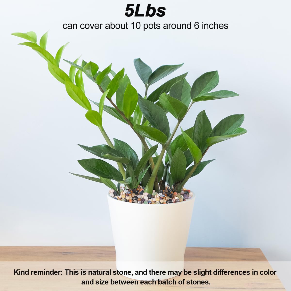 Vase Filler,Landscaping Pebbles, River Rocks Decorative Ornamental Pebbles, DIY Smoothed Rocks for Potted Plant Resin Art Vase Fillers Aquarium Gravel Rocks (Mixed Color, 10 Pounds)