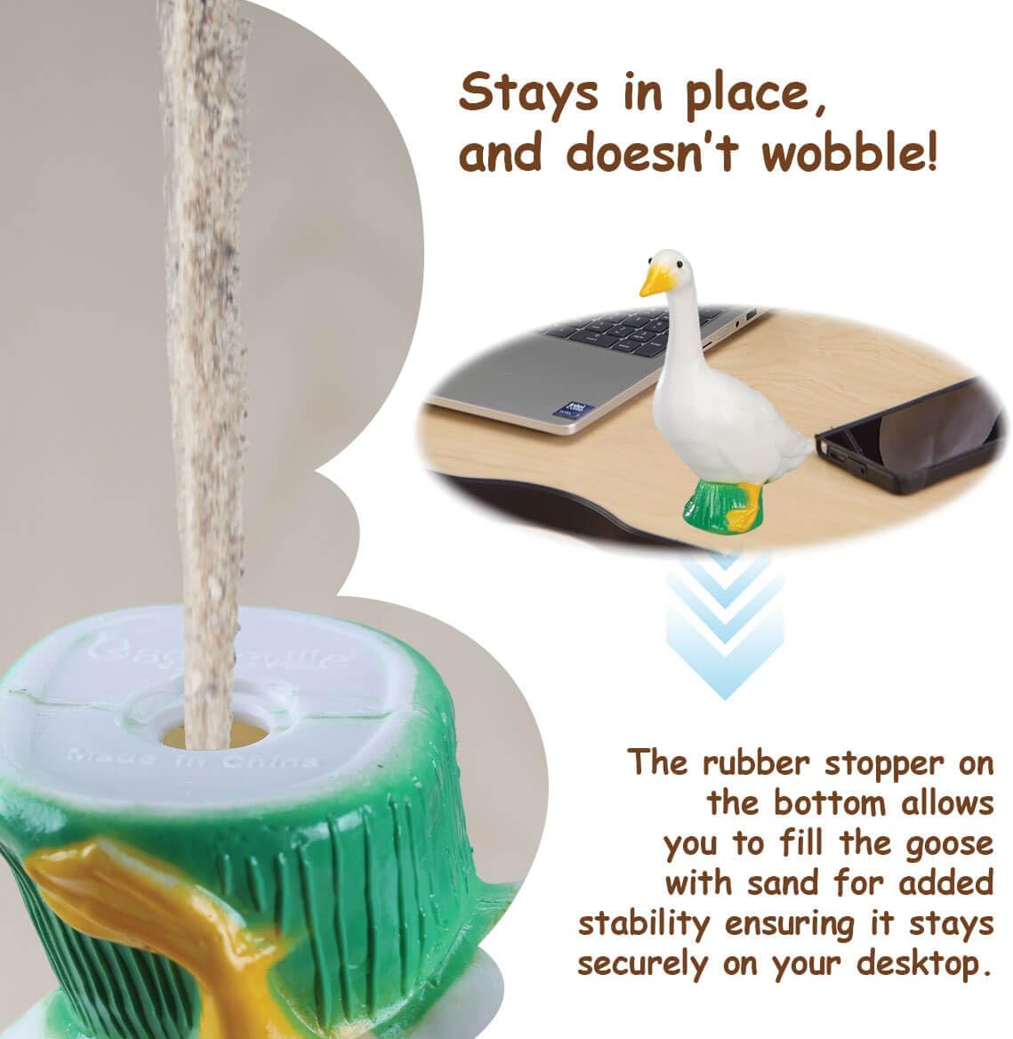 Fox Valley Traders Gaggleville Desktop Goose 7" H Statue