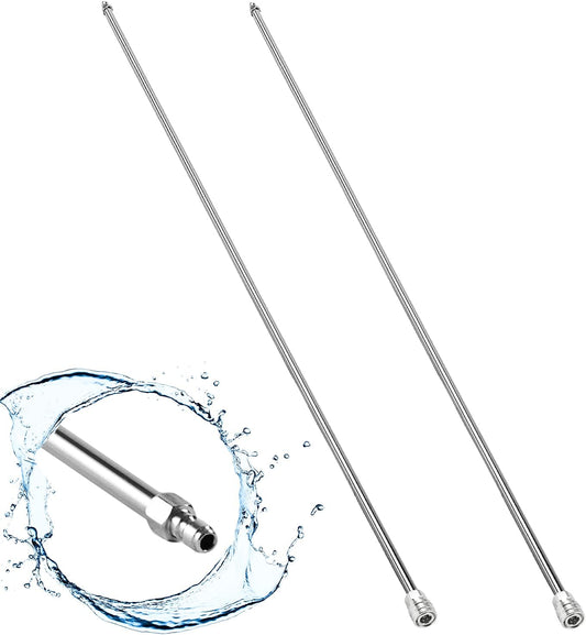 Selkie Long Pressure Washer Extension Wand, 2 Pack 60" Power Washer Extension Wand,Pressure Washer Lance,Stainless Steel Power Washer Extender Wands, 1/4” Quick Connect Fitting, 4000 PSI(120 Inch)
