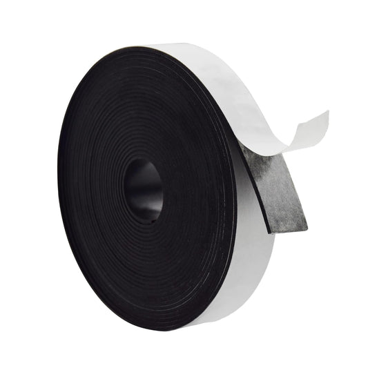 DOBTIM Neoprene Rubber Strips Self Adhesive 1/16 (.062)" Thick X 1" Wide X 25'Long, Solid Rubber Sheets, Rolls & Strips for Gaskets DIY, Bumpers, Abrasion