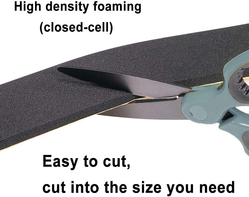 Weather Stripping Seal -1" W x 3/8" T- Foam Seal Tape High Density Foam Strip Self Adhesive Weatherstrip Insulation Foam Rubber Seal Strip