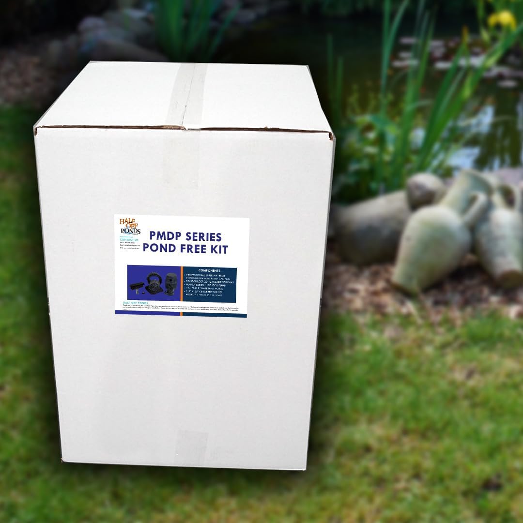 HALF OFF PONDS Pond Free Cascade 4100 Waterfall Kit with 15' x 25' EPDM Liner and 4,100 GPH Pump - PMDP0