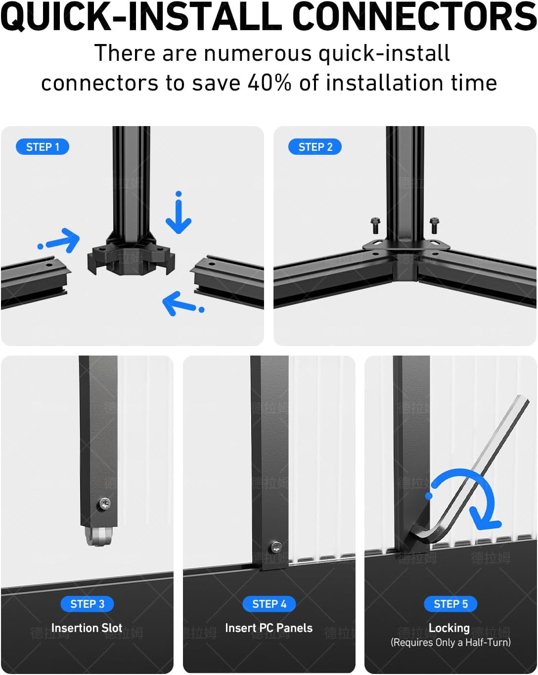 12×12FT Green Houses for Outside, Large Walk-in Greenhouses for Outdoors and Winter Garden Planting, Enhanced Aluminum Greenhouse Kit Withstands Strong Wind to Protect Vegetables or Plants