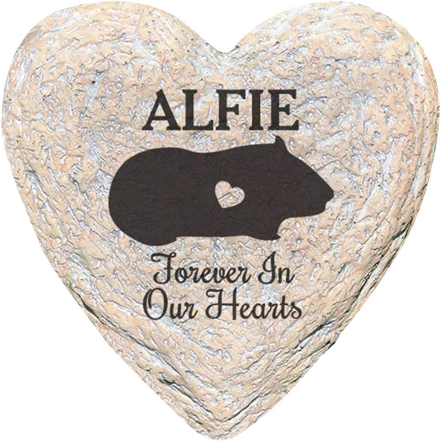 GiftsForYouNow Engraved Assorted Animals with Heart Memorial Heart Garden Stone, Pig Our