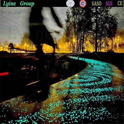 Oubest Glow in The Dark Pebbles/Glow Stones/Glowing Rocks Green Decor for Garden/Fish Tank/Aquarium/Walkway/Driveway/Plant Pots/Bonsai (200, Green)