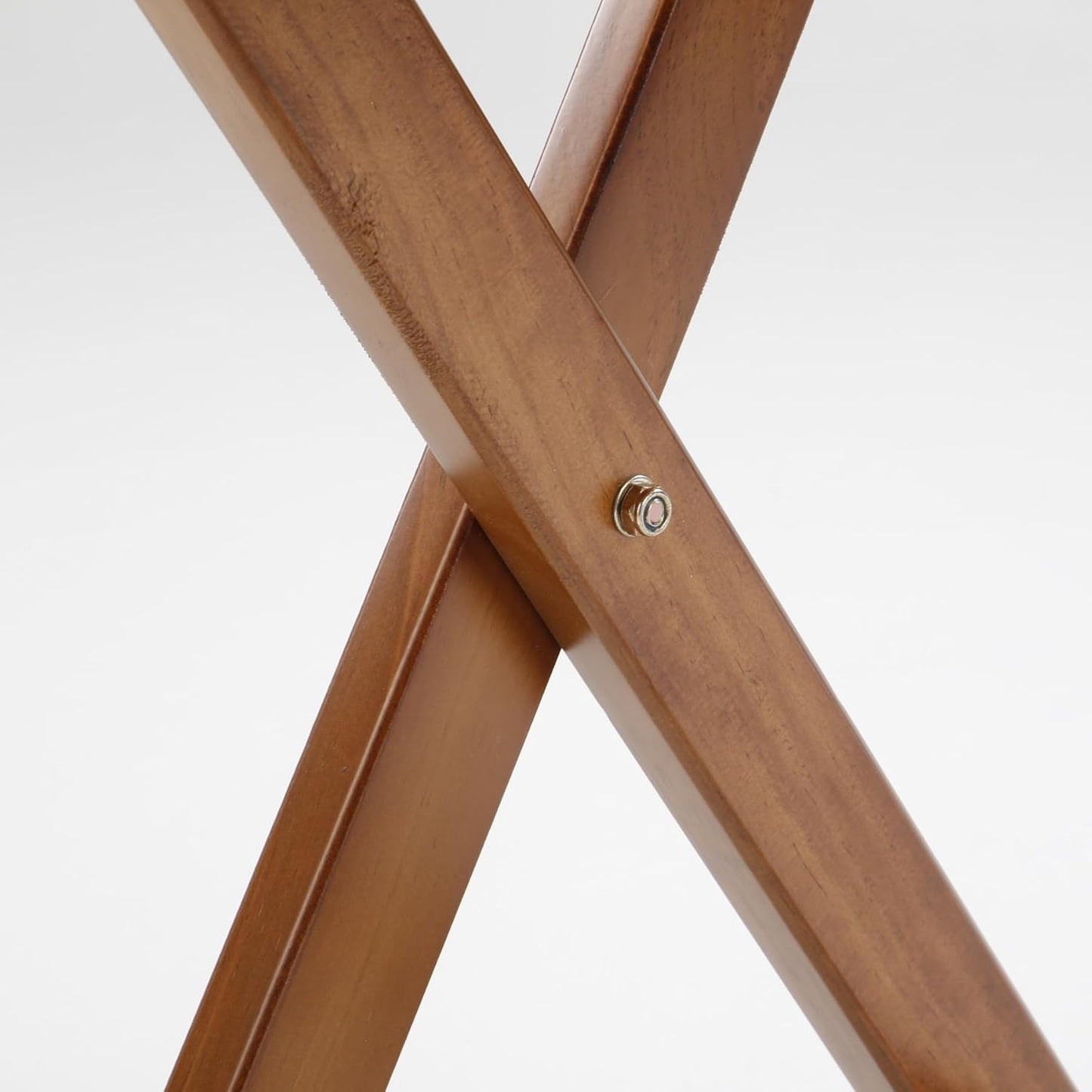 Small Round Folding Side Table Set of 2, Patio Foldable Wooden Outdoor End Tables for Indoor Porch Camping Living Room Bedside Couch, as Coffee Table or Plant Stand, Brown