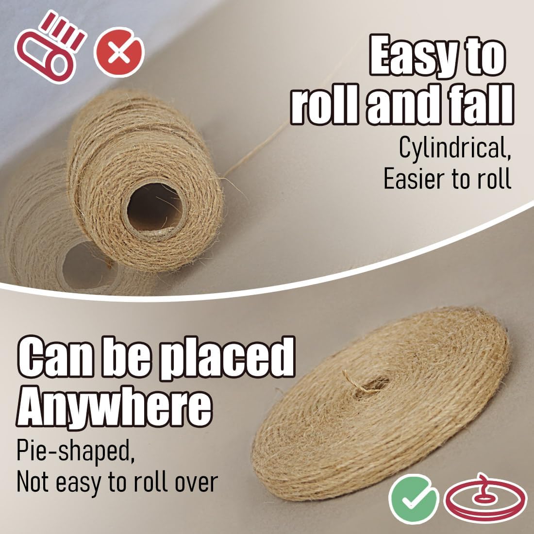 PerkHomy 800 Feet (2Pcs * 400Feet) Garden Twine Strong Natural Jute Long Brown Twine for Gardening Tomato Climbing Plant Tie Floristry Crafts Gift Wrapping Packing Decor