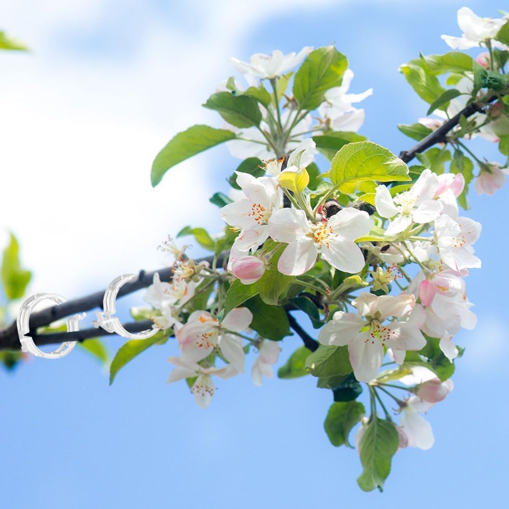 150 PCS Secured Plastic Plant Clip, Plant Support Clips, Garden Clips for Climbing Plants, Plastic Trellis Clips Plant Support Clips Tomato Grape Vine Vegetables Plant Fixing Clips (150, Black)