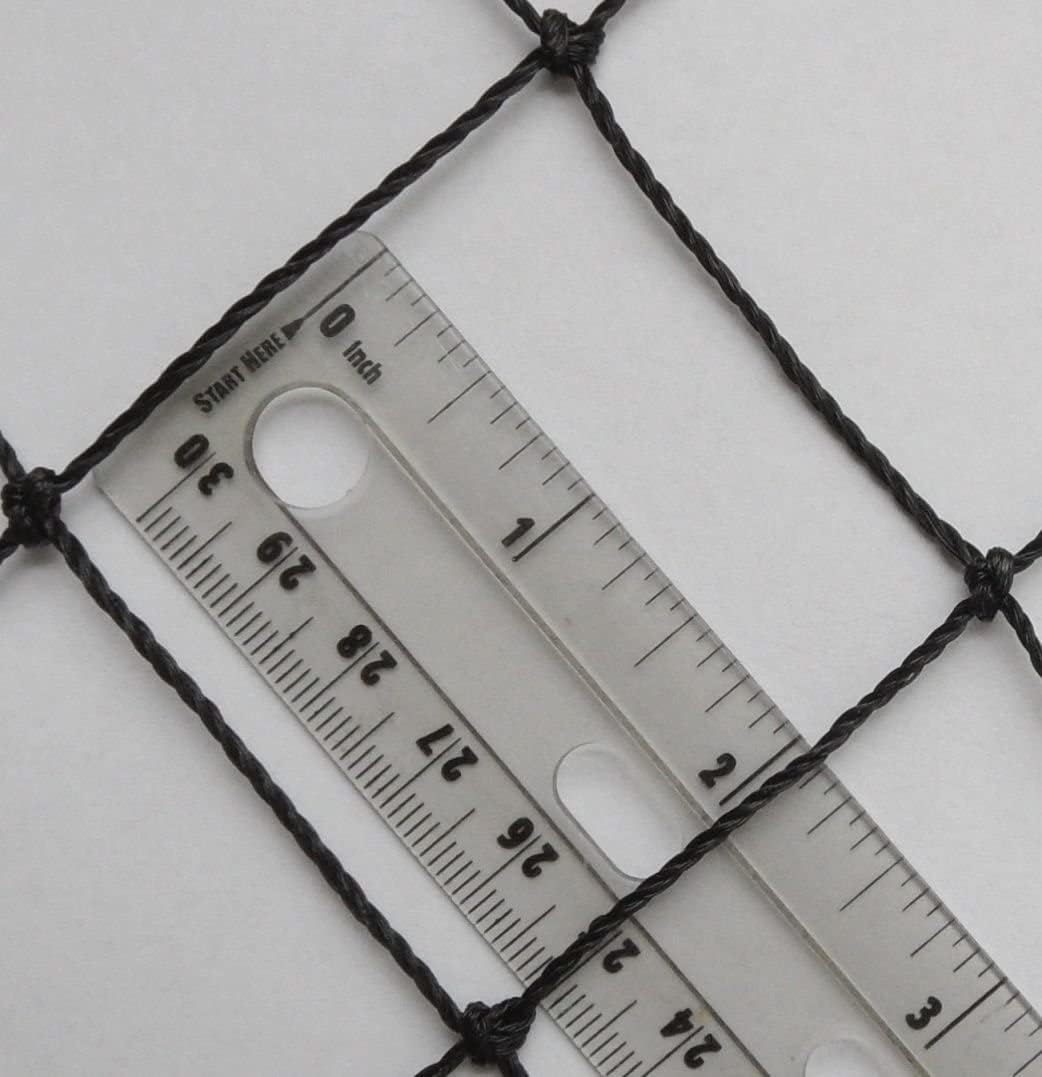 Poultry Netting 1" or 2" Mesh Heavy Knotted Nets Aviary Gamefowl Quail Chicken Bird Block Net Long Lasting Break/Burst 85/245 lb Polyethylene 8-10 Year Lifespan (50' X 100', 2)