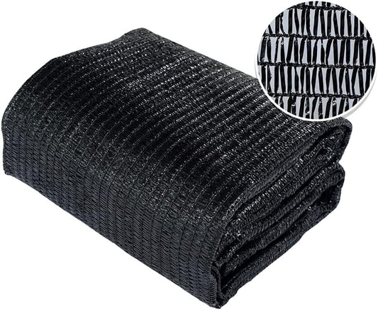 Agfabric 30% Shade Cloth 10X 20ft Sun Shade Coth Sunblock Shade Cloth Cover with Clips for Plants, Black