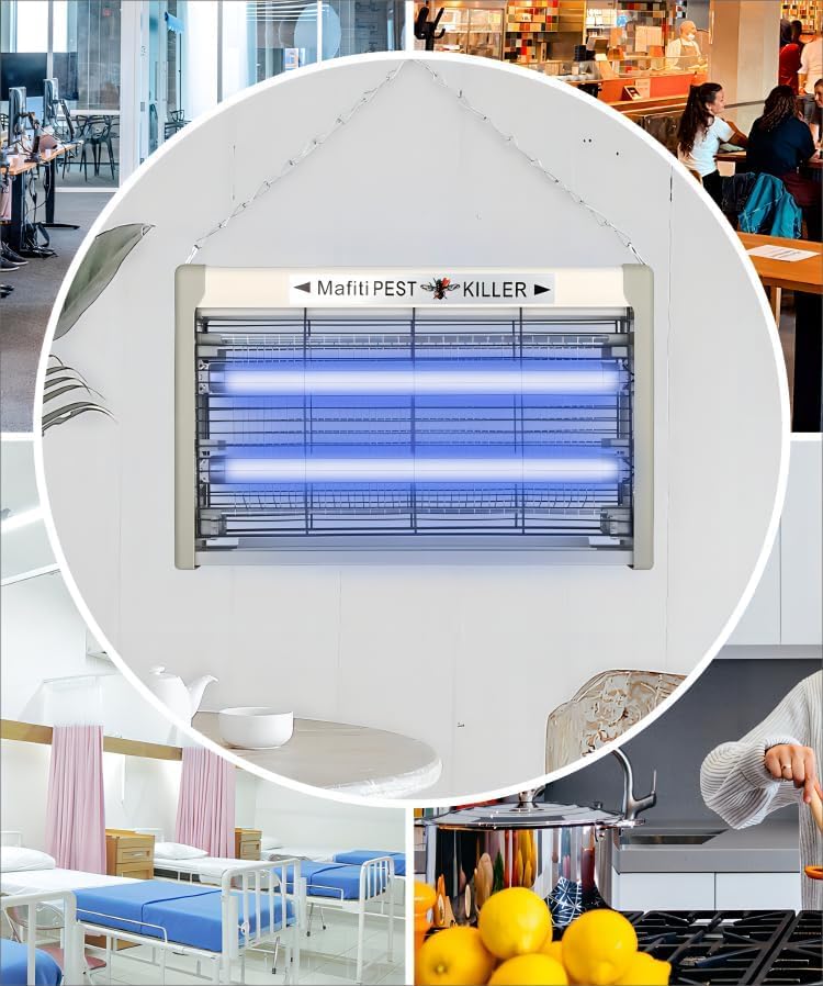 mafiti Electric Bug Zapper, Powerful 20w Fly Zapper Traps Indoor Electric Mosquito Zapper Fly Killer Gnats Fruit Trap for Home Restaurants Kitchen Garden 2Pack