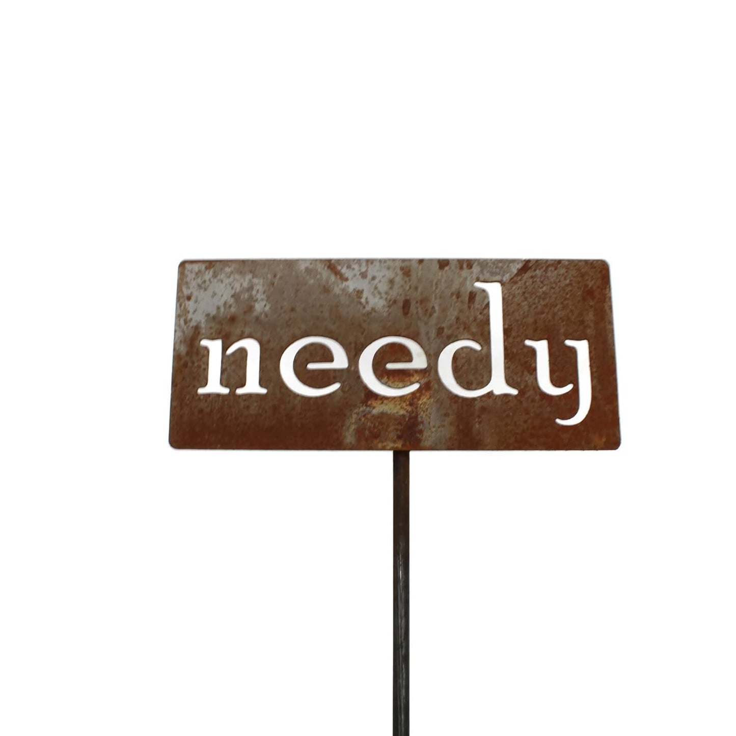 Classic Metal Garden Markers 19 Inches Tall (needy, Naturally Rusted)