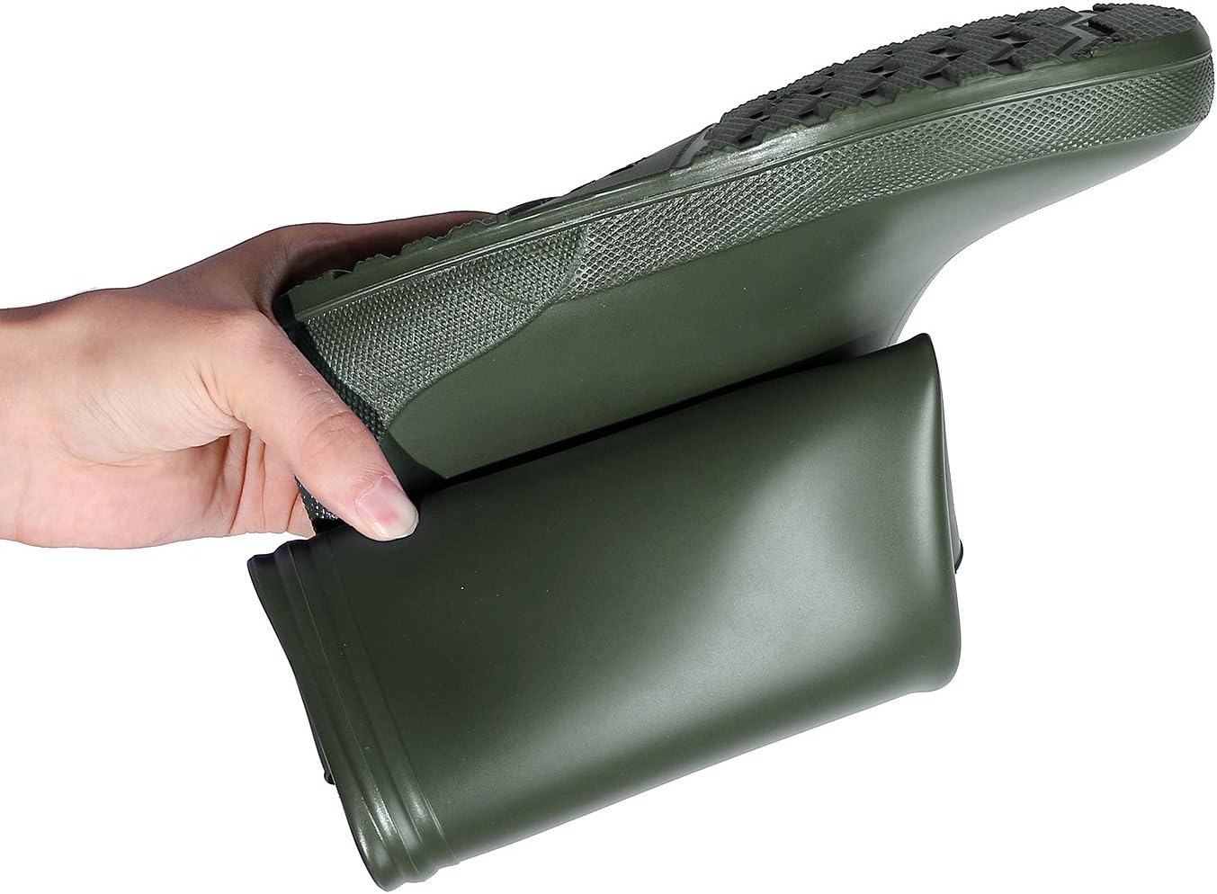 Asgard Packable Tall Rain Boots for Women Waterproof Rubber Garden Boots Ultra Lightweight Flat Mud Boots- NOT FOR WIDE CALF