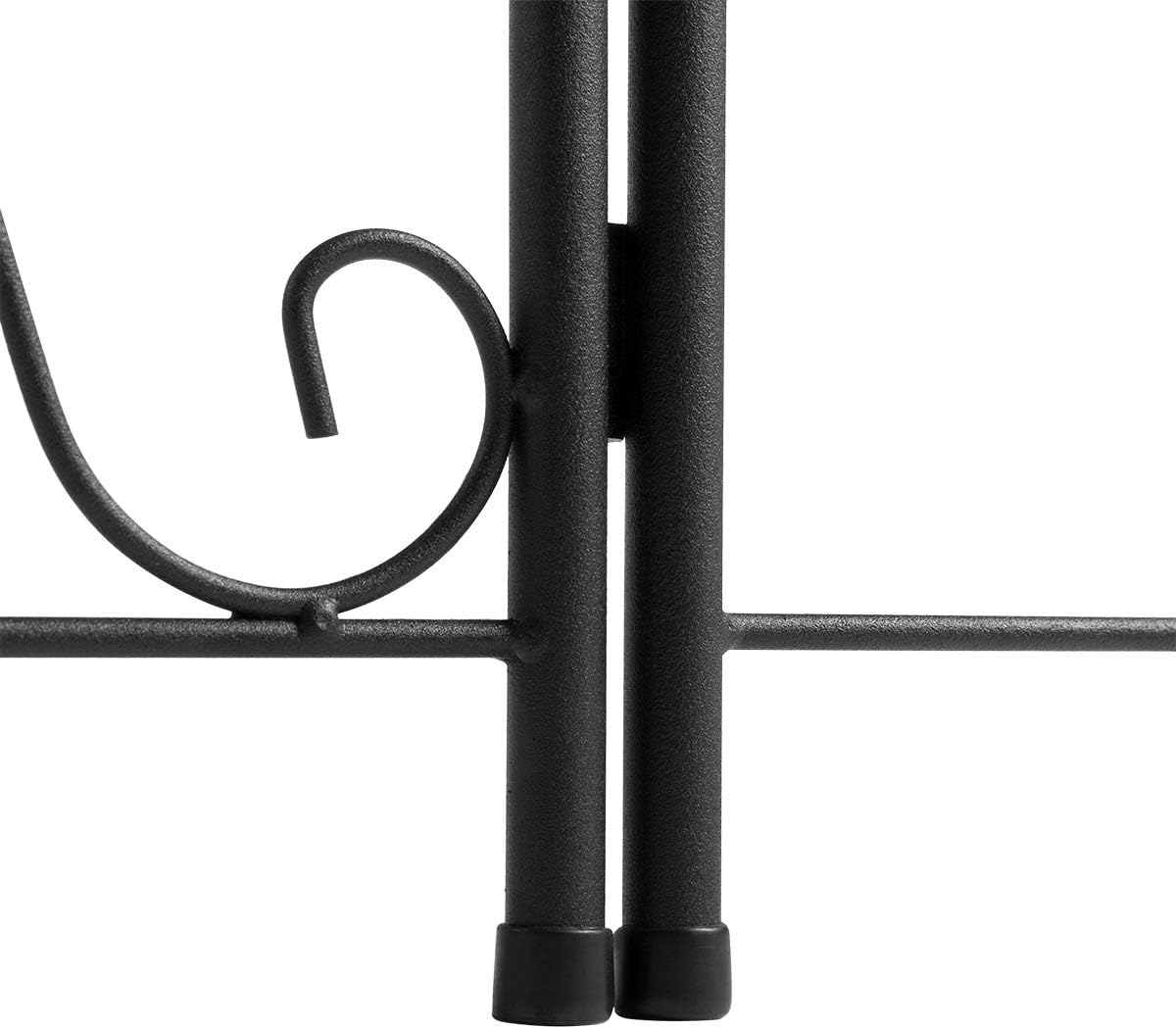 DOEWORKS 2 Tier Metal Plant Stand Storage Rack Shelf, Flower Pot Holder Display Shelf, Black