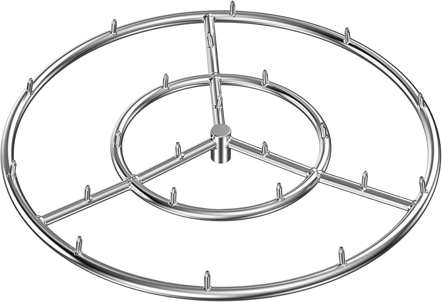 Skyflame 24-Inch Round Stainless Steel Fire Pit Jet Burner Ring, High Flame
