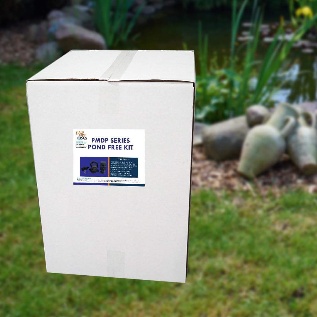 HALF OFF PONDS Pond Free Cascade 4100 Waterfall Kit with MatrixBlox, 10' x 20' PVC Liner and 4,100 GPH Pump - PVCPMDPB8