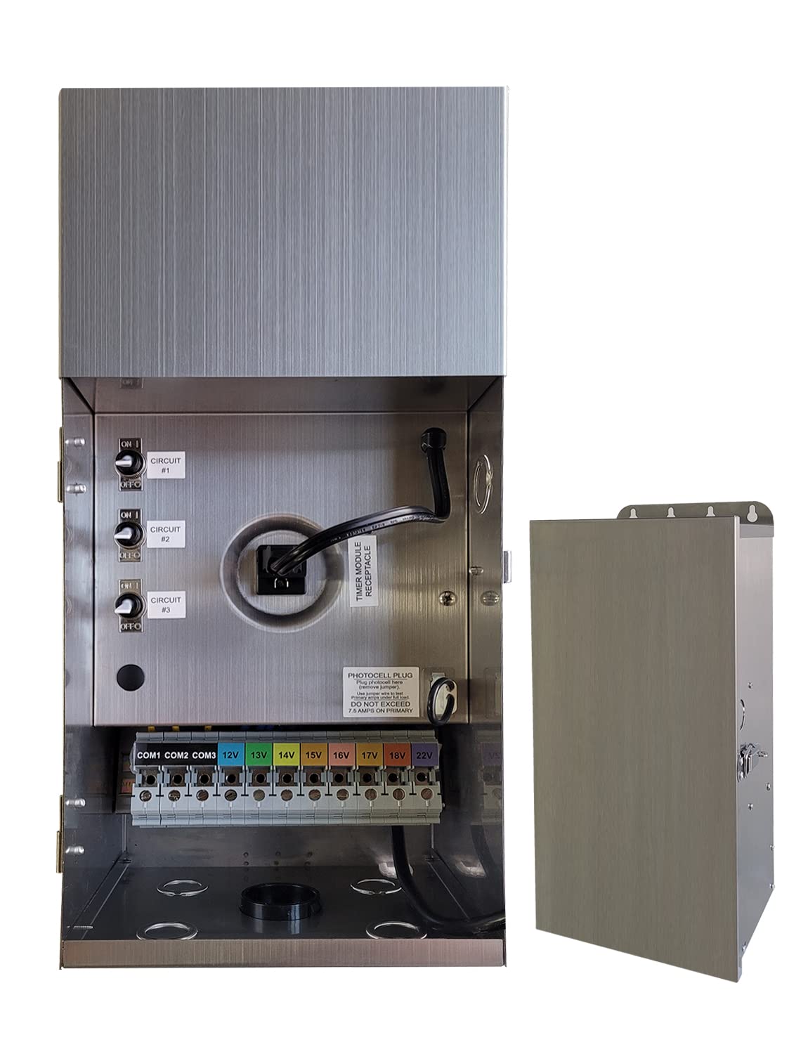 MALORY 900W Low Voltage Transformer for Landscape Lighting(19''H),120V AC to 12/13/14/15/16/17/18/22V Multi-Tap Power Supply for Outdoor Landscape Lights,Yard Lights,Garden Lights(Transformer only)