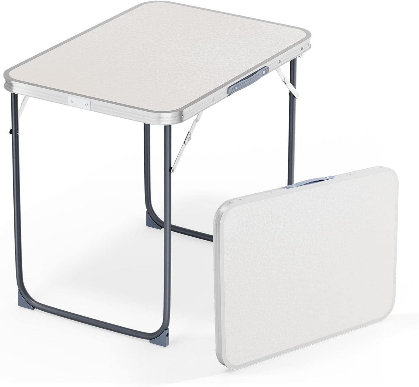 VINGLI 2.3FT Small Camping Table，Portable Camping Table with Carrying Handle, Picnic Table Foldable Table Essentials for Indoor Outdoor