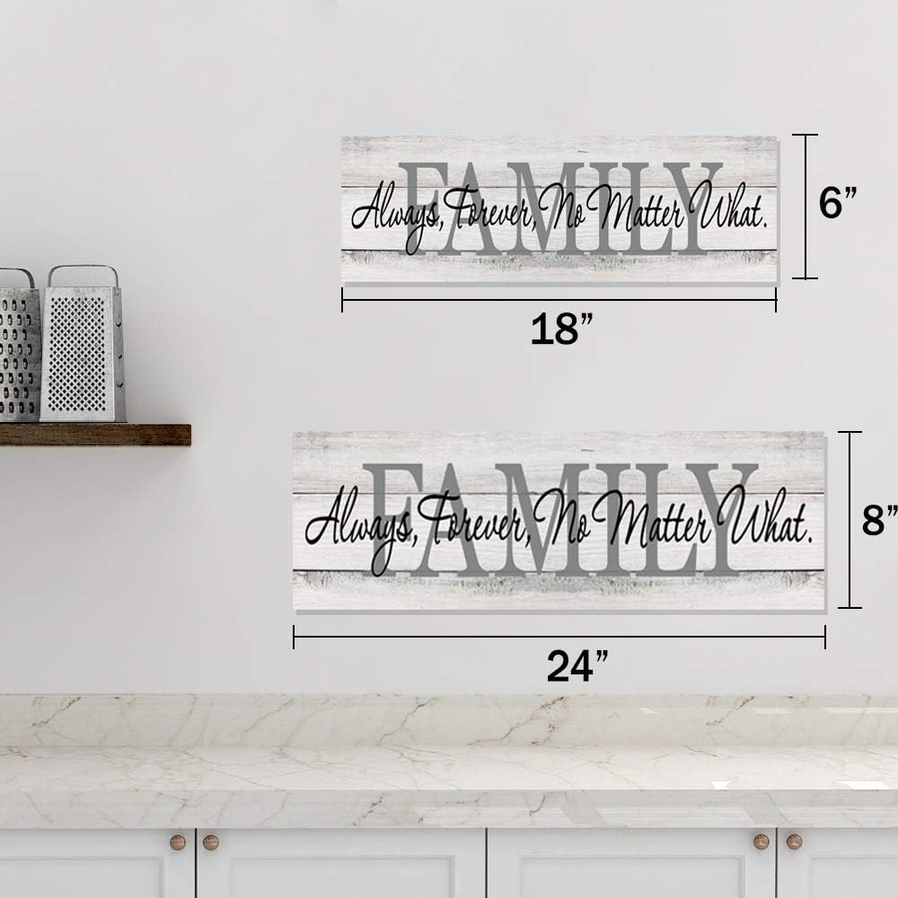 Family Sign Modern Farmhouse Decor Rustic Decor Living Room Wooden Plank Wood Signs Gifts 6x18 B3-06180062002