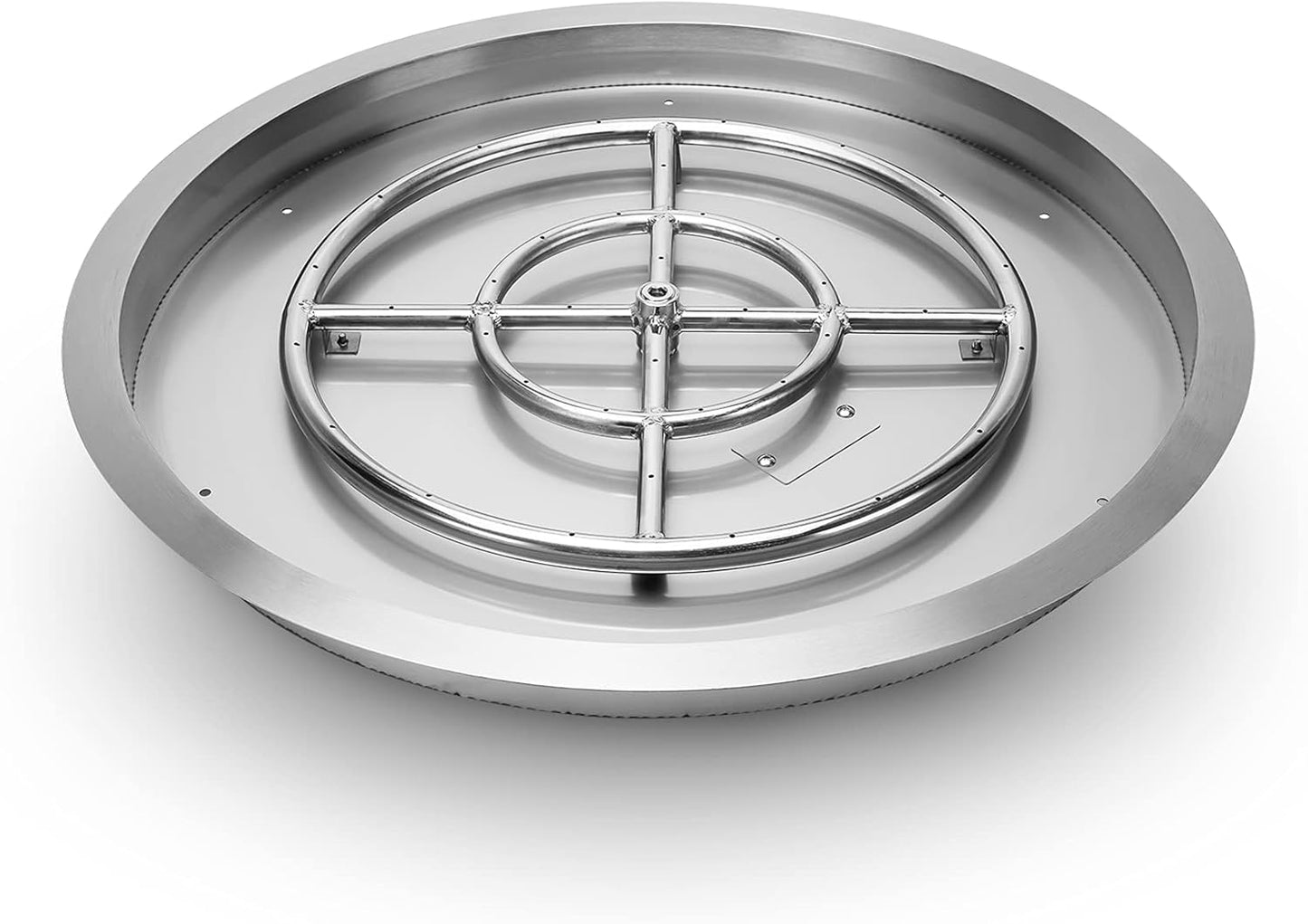Stanbroil 25 Inch Drop-in Fire Pit Pan, Gas Fire Pit Burner Inserted for Propane & Natural Gas, BTU 147,000 Max