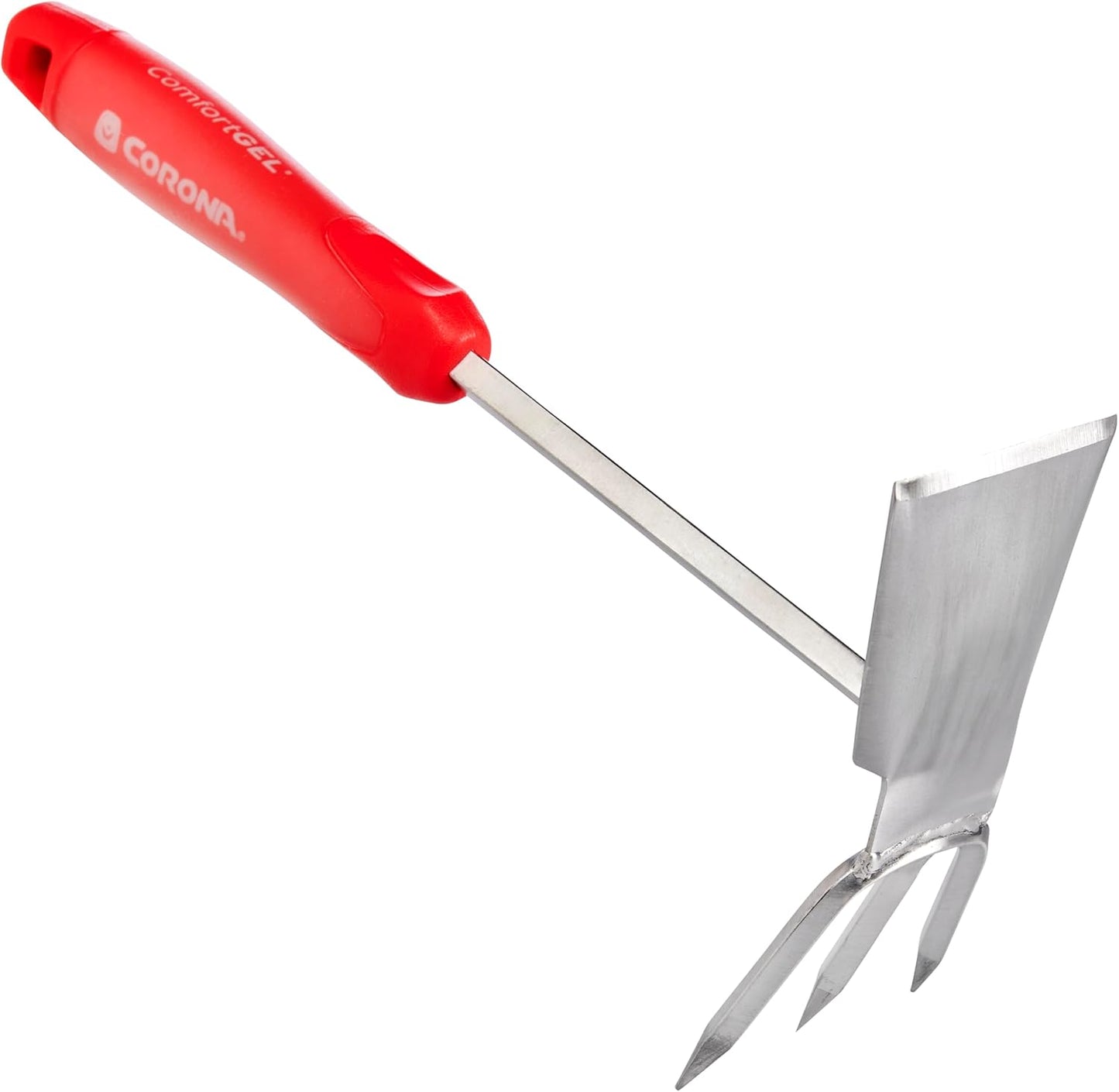 Corona CT 3344 Premium Stainless Steel ComfortGEL Hoe/Cultivator, Red