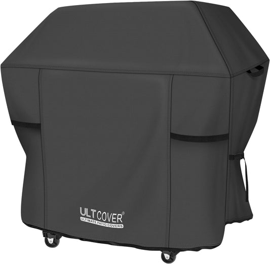 ULTCOVER Waterproof Grill Cover 55 inch, Heavy Duty BBQ Cover for 3-5 Burners Outdoor Gas Barbecue Grill, Black