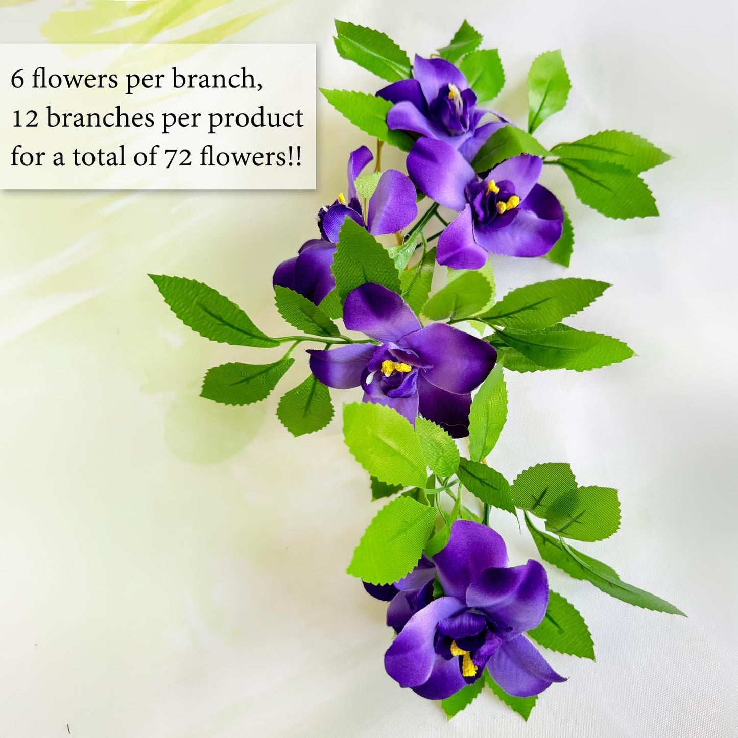 Expandable Fence Privacy Screen for Balcony Patio Outdoor,Decorative Faux Ivy Fencing Panel,Artificial Hedges (Single Sided Leaves) (4, Branches -Purple Fowers)