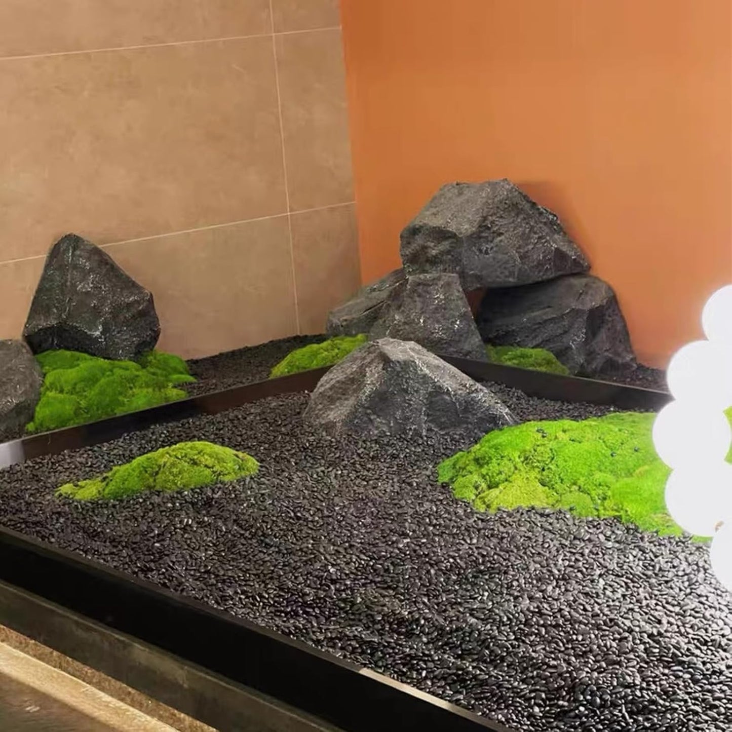 2 lbs Black Pebbles for Indoor Plants, 3/8 inch Decorative Rocks, Black River Rocks for Succulent Potted Plant, Vase, Aquarium, Landscaping and Outdoor Garden Rocks