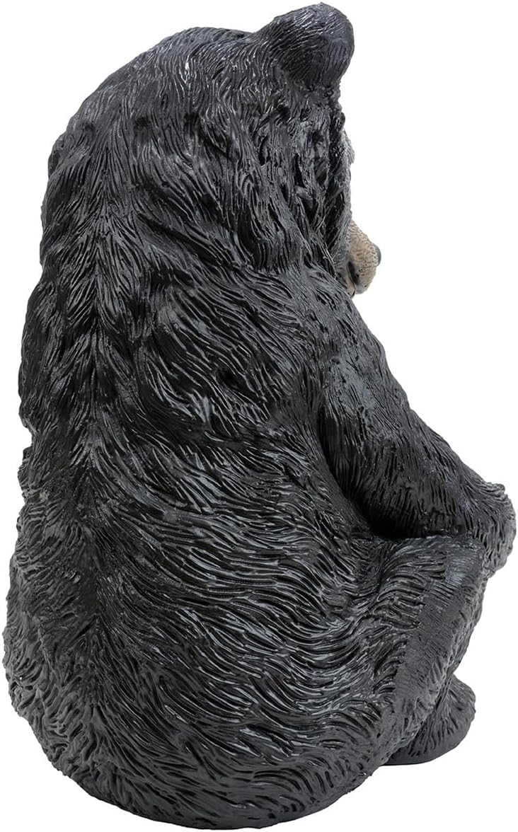 Black Forest Décor Mother & Cub Bear Sculpture - Rustic Polyresin Figurine for Tabletop Decor
