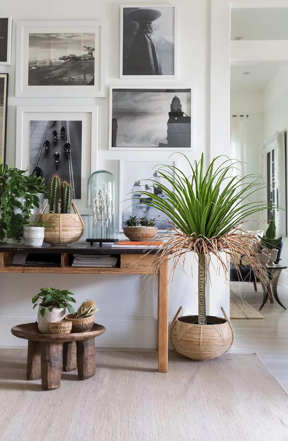 Artificial Tree 3.6Ft Faux Agave Plant Yucca Tree in Pot for Home Office Decor Indoor Outdoor Dracaena Tree Tropical Yucca Palm Fake Potted Tree House Decoration Housewarming Gift