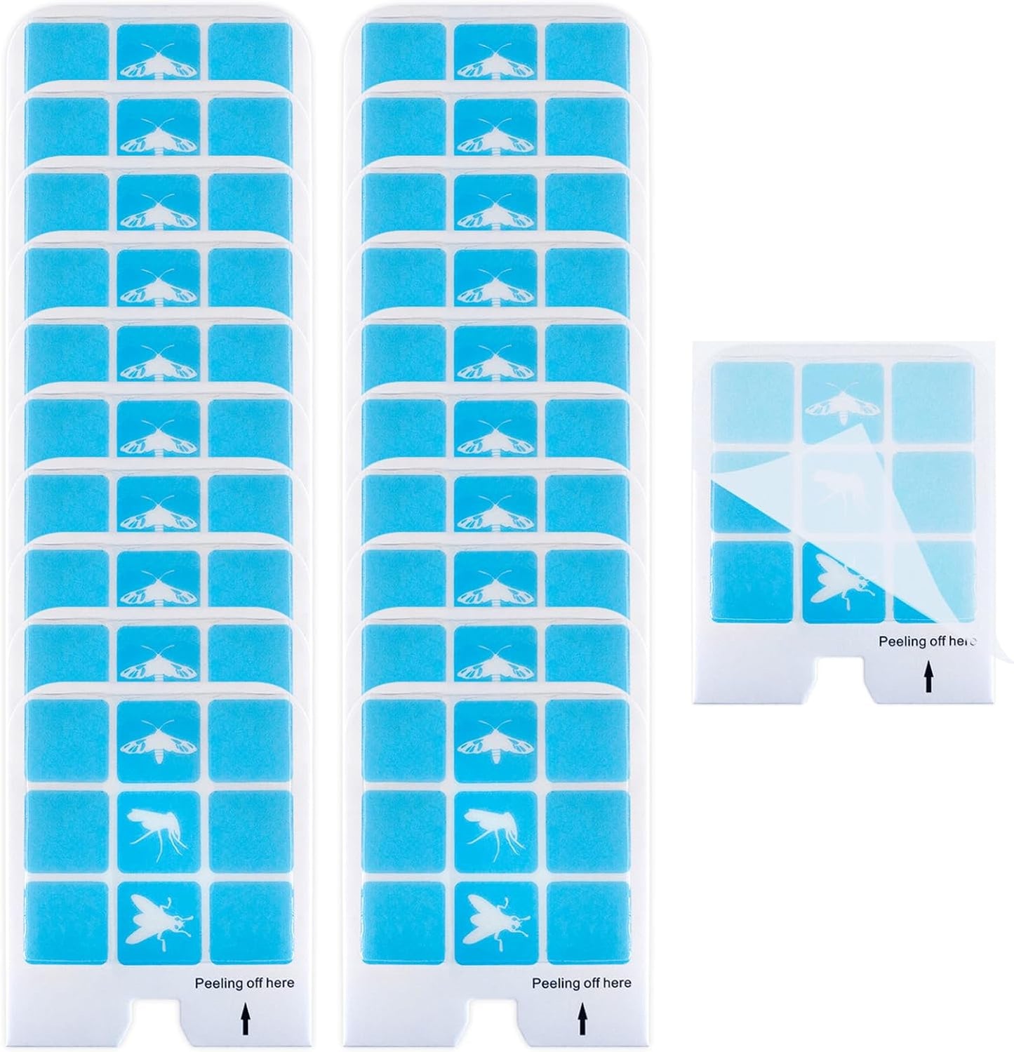 20 Pcs Refill Glue Cards Compatible with Safer Home SH502, SH503 Indoor Fly DT3005W Plug-in Bug Light for Flies, Fruit Flies, Moths, Gnats, and Other Flying Insects