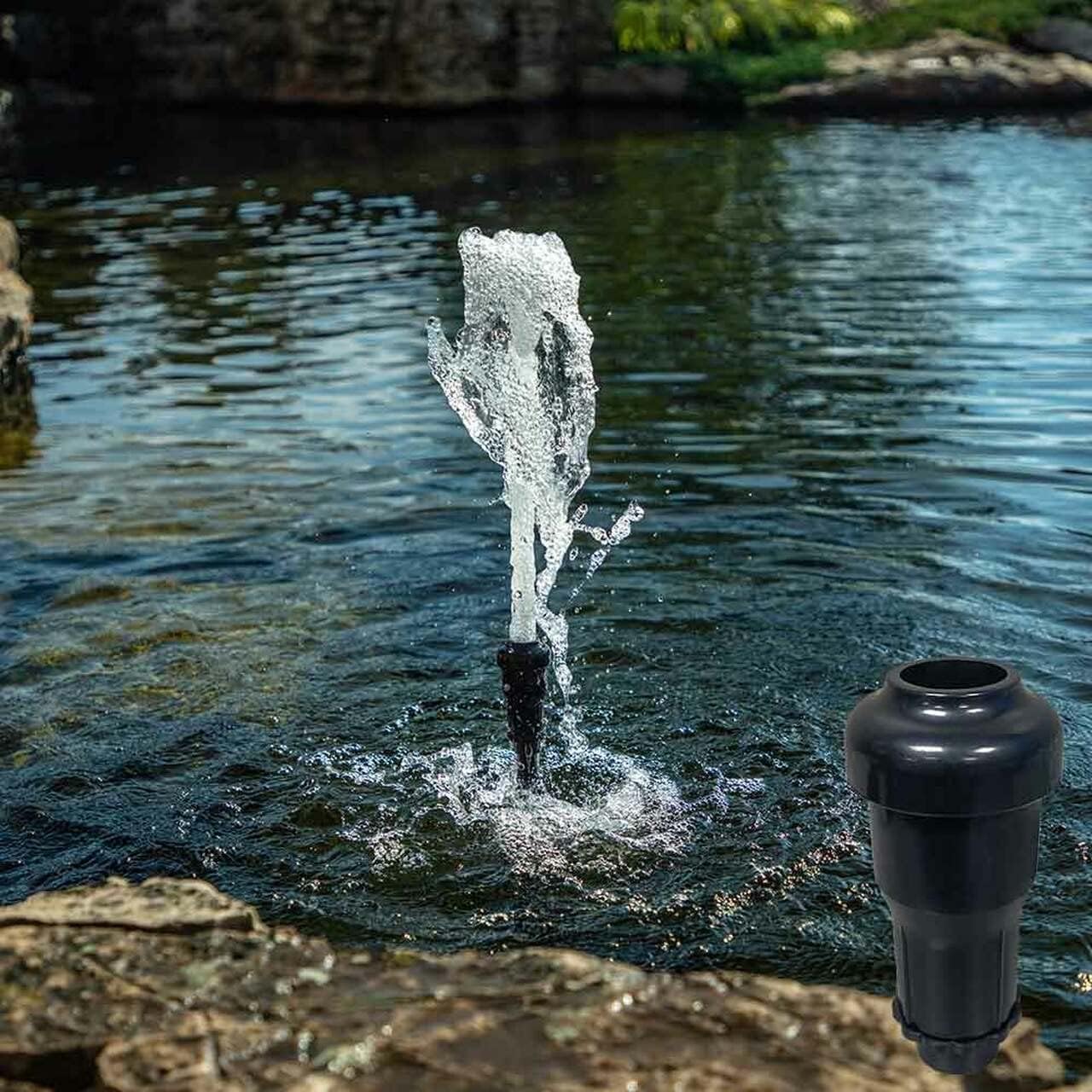 The Pond Guy MagFlo High-Efficiency Compact Pump for Small Water Gardens, Quiet Multi-Purpose System for Waterfalls, Fountains or Spitters, 1340 GPH