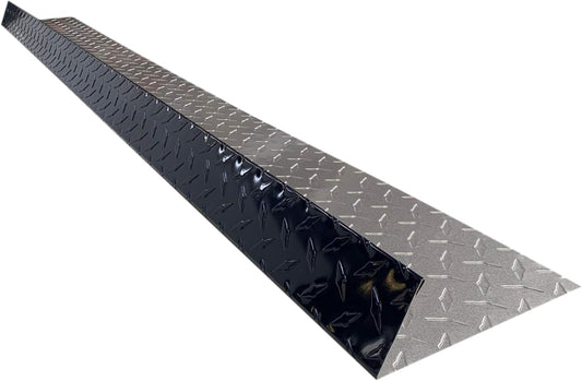 Eagle 1-26 Gauge 5 Foot Rain Diverter - Nails and Instructions Included (Mill Finish Aluminum, Copper, Galvanized, Stainless Steel & More) (3, Aluminum Diamond Plate - Indigo Blue)