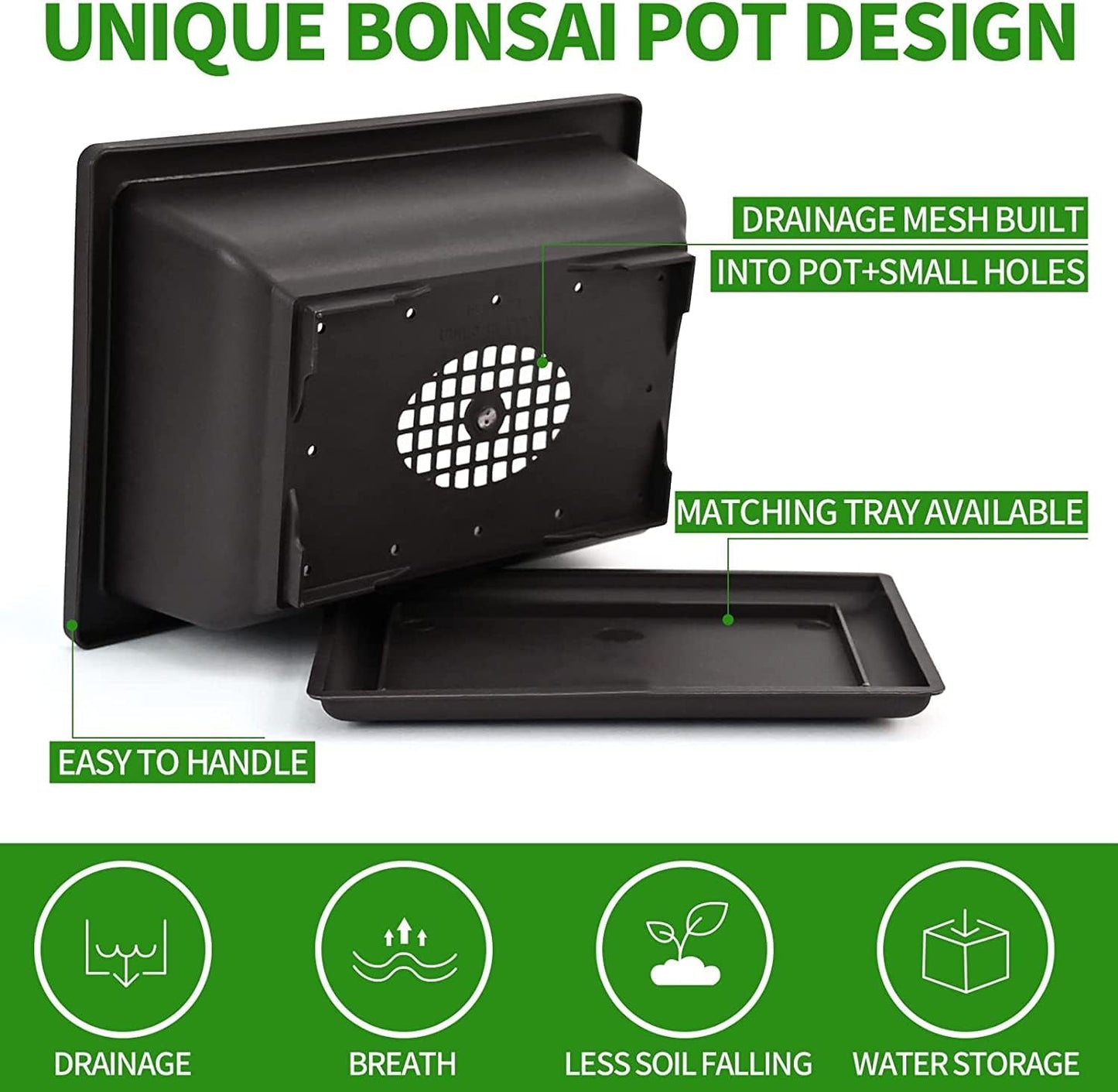 5 Bonsai Tree Kit Complete Plant Growing Tools, Grow in Pot Indoor Bonsai Tree Starter Kit, Great Home Gardening Potted Plants DIY Gift for Adults