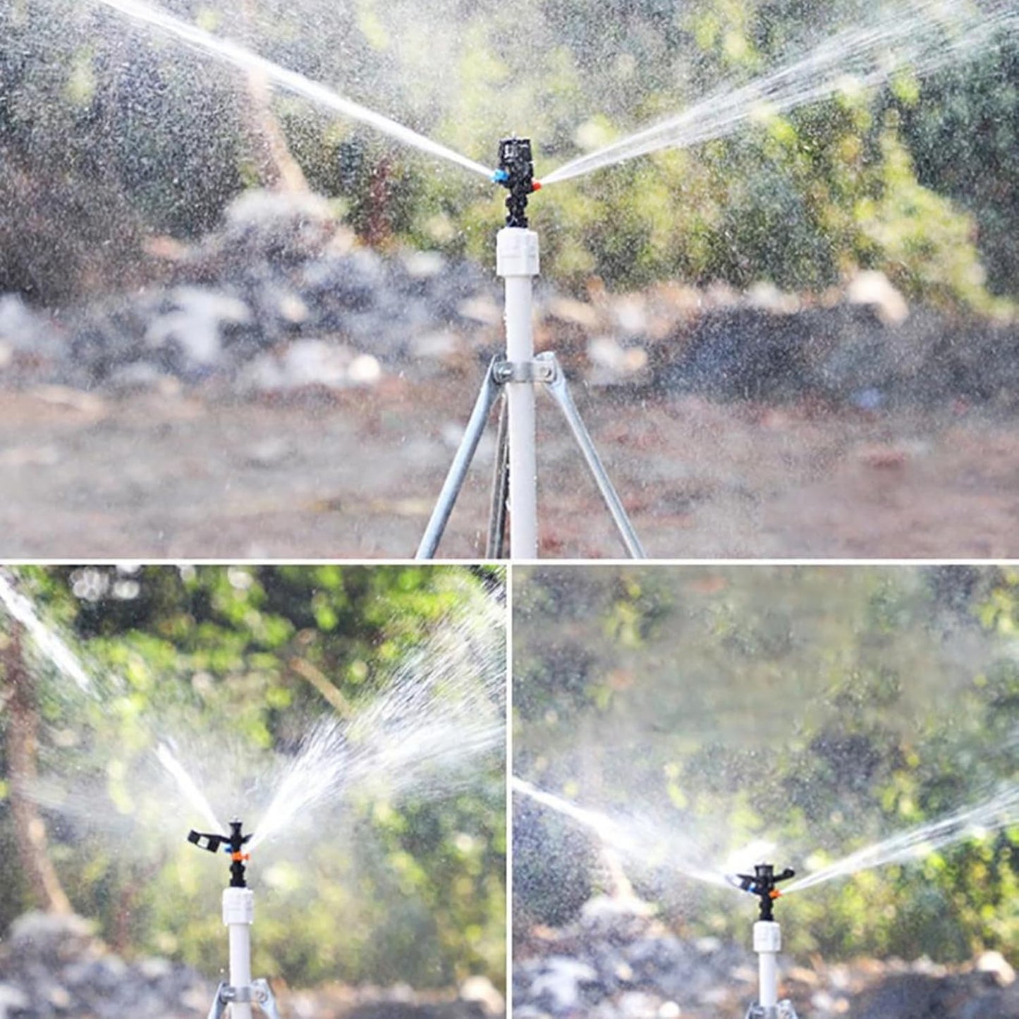 Rocking Arm Sprinklers,10PCS Plastics G 1/2 Male Thread 360° Rotating Sprinklers Watering Sprinkler for Yard Lawn and Grass Irrigation 4.7x4.5in