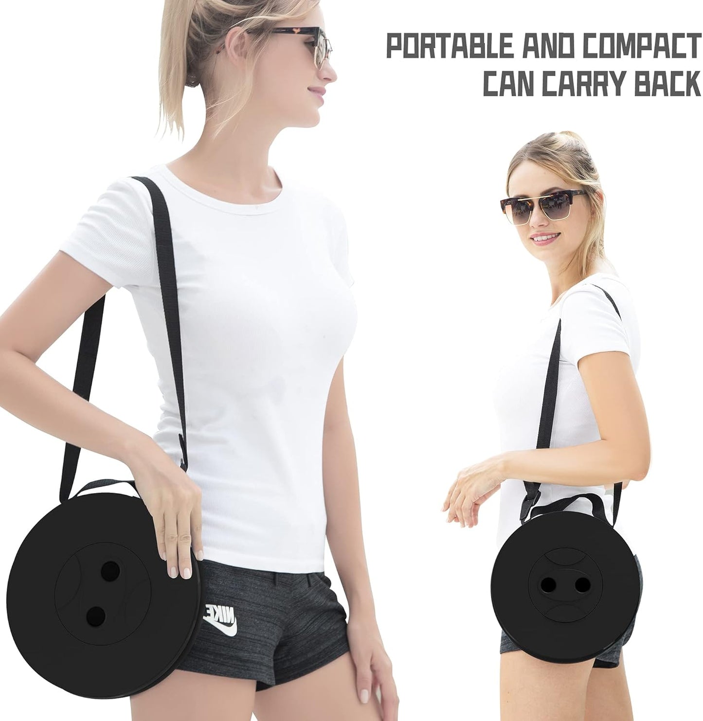 ALEVMOOM Upgraded Folding Stool with Cushion,Portable Collapsible Retractable Stool,Outdoor Chair,Yet More Sturdy Load Capacity 440lbs for Camping Garden Fishing Hiking BBQ with Carry Bag