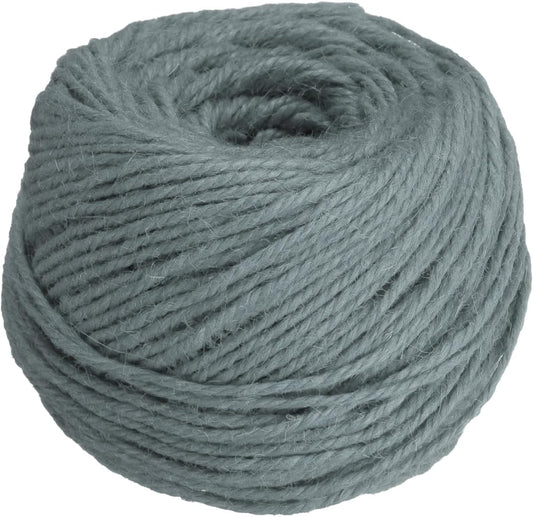 uxcell 328 Feet Natural Jute Twine String,3mm Thin Garden Twine Rope Colored Plant String Cord for DIY Art Crafts Gift Wrapping Decoration Packing Gardening Plant Hanger,Grey