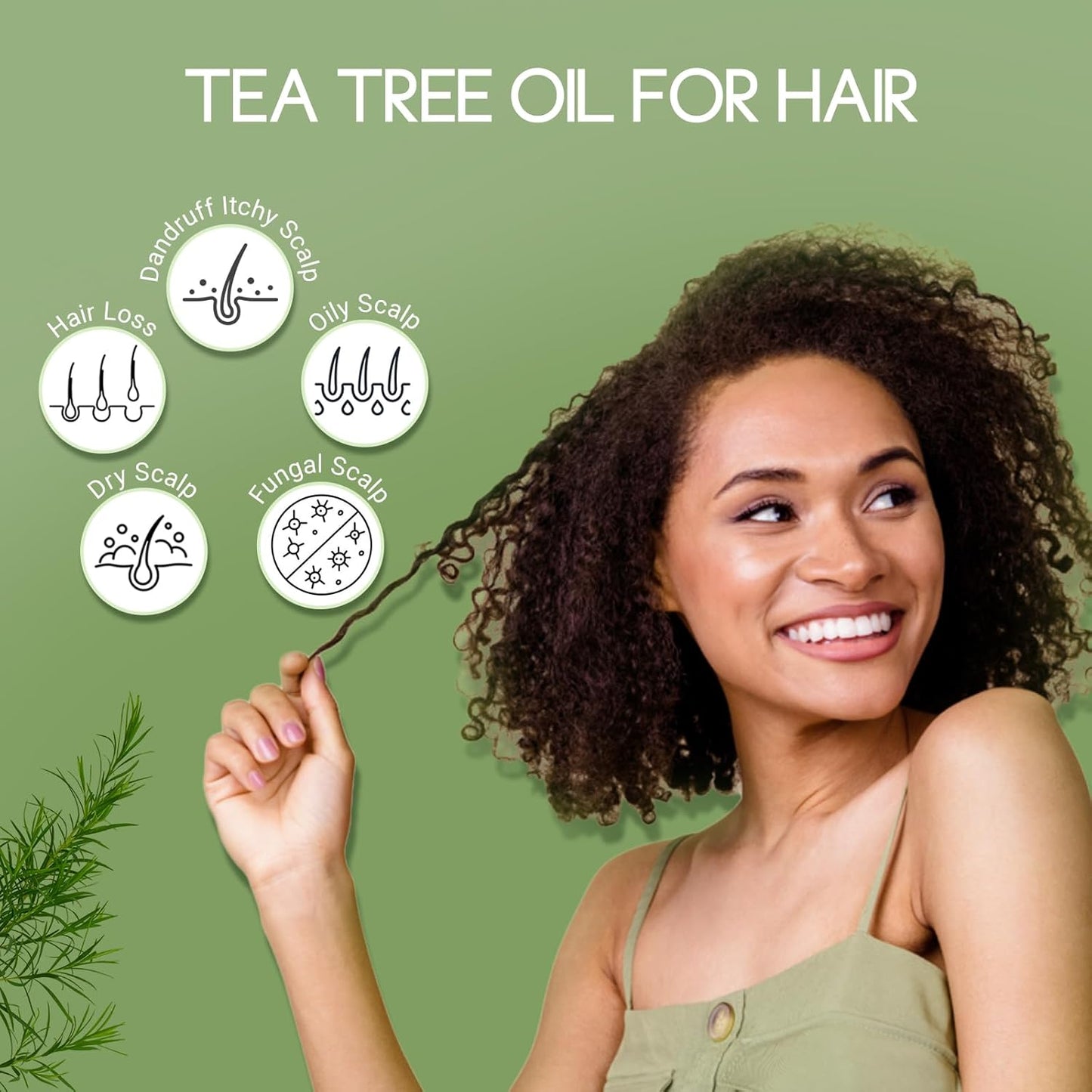 Organic Tea Tree Oil for Skin, Hair, Face, Scalp, Nails, 100% Pure Australian Tea Tree Essential Oil for Room Linen Spray, Diffuser -1 Oz