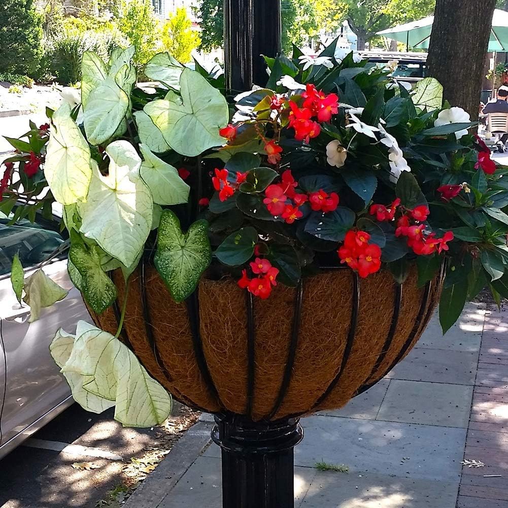 16 Inch Coco Liner for Planters, 2PCS Round Replacement Plant Basket Liner, Coco Fiber for Hanging Basket