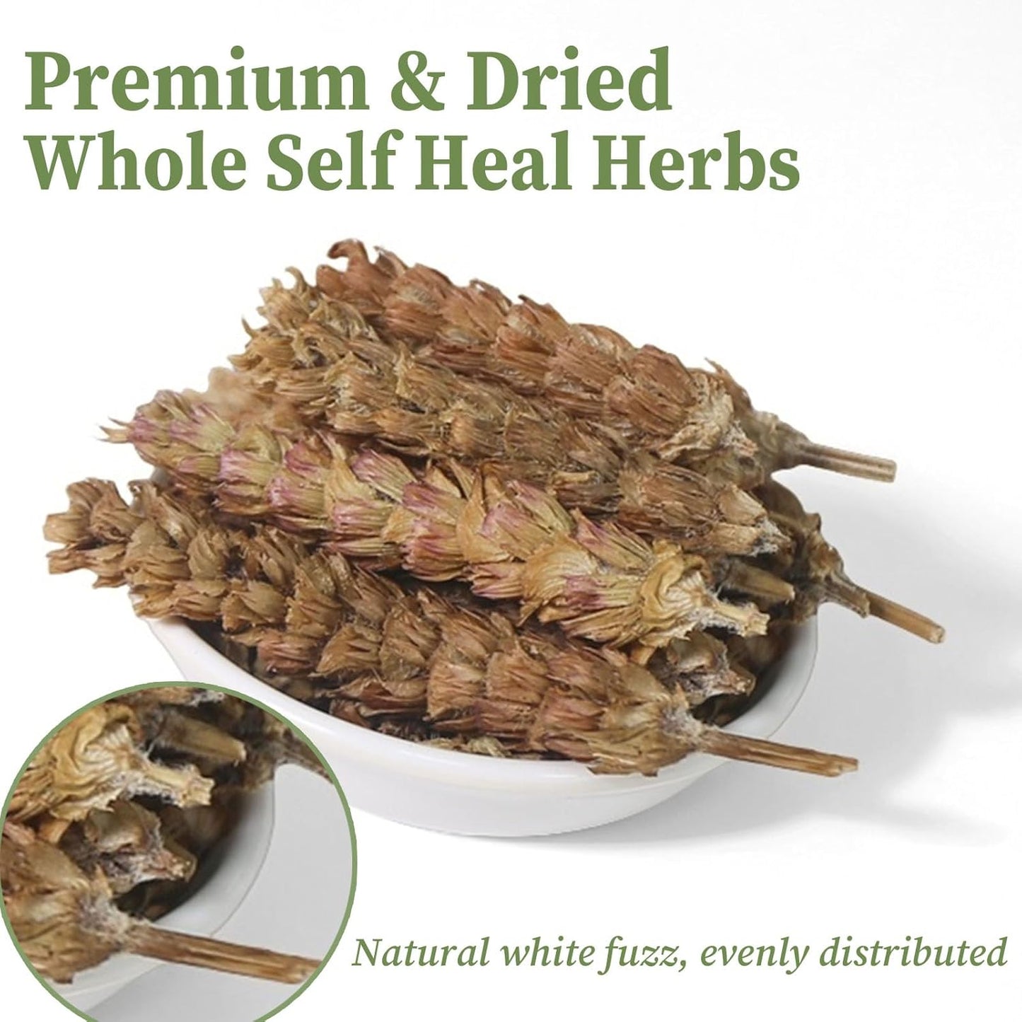 FullChea - Whole Self Heal Herb, 3oz/85g - Prunella Vulgaris Loose Leaf Herbal Tea - Natural Dried Xia Ku Cao- No Additives, Non-GMO, Caffeine-free - Supports Liver & Eye Health