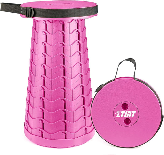 Portable & Lightweight Foldable Camping Chair for Adults, Heavy Duty Folding Stool with Adjustable Shoulder Strap, Perfect for Picnic, Beach, Backyard, and Sporting Events, Max Weight 400lbs