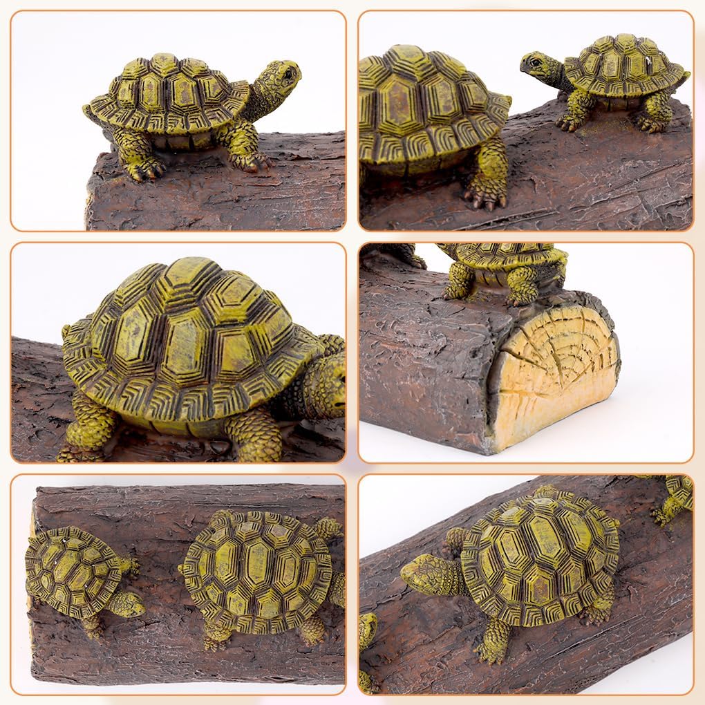 Floating Resin Turtle Figurine Pond Decor Statue Outdoor Accessories Float Turtle Funny Craft for Garden, Park, Pool, Pond