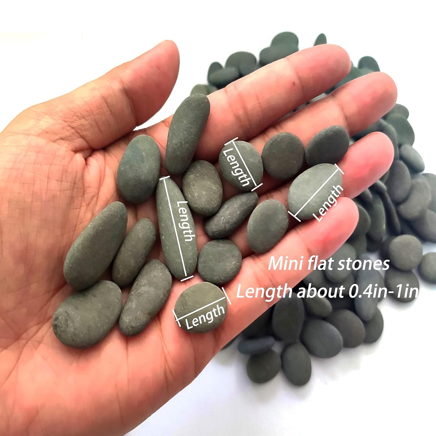 Hand Picked Miniature Painted Rocks, Smooth Pebbles for Craft Petroglyphs, Home Decor, Painting Activities 0.4-1.0 inch Natural River Small Rocks, Suitable for DIY Projects 200pcs