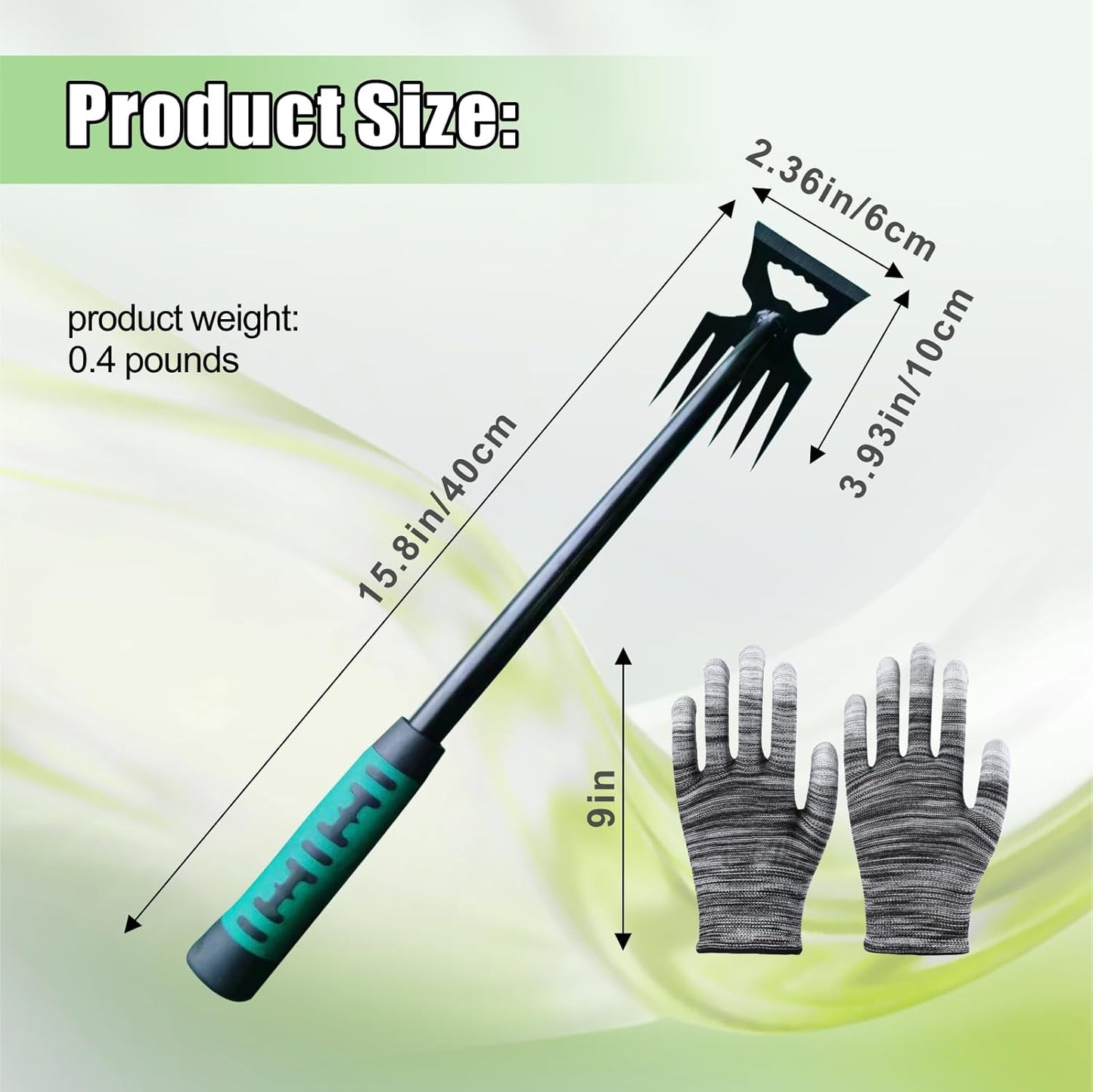 Weed Puller Tool-2Pcs Gardening Hand Weeder Tools, 2025 New Weeding Artifact Uprooting Weeding Tool, Manganese Steel Weed Removal TooL, 6 Teethes Dual Purpose Manual Weed Pulling Tool for Yard Gardenl