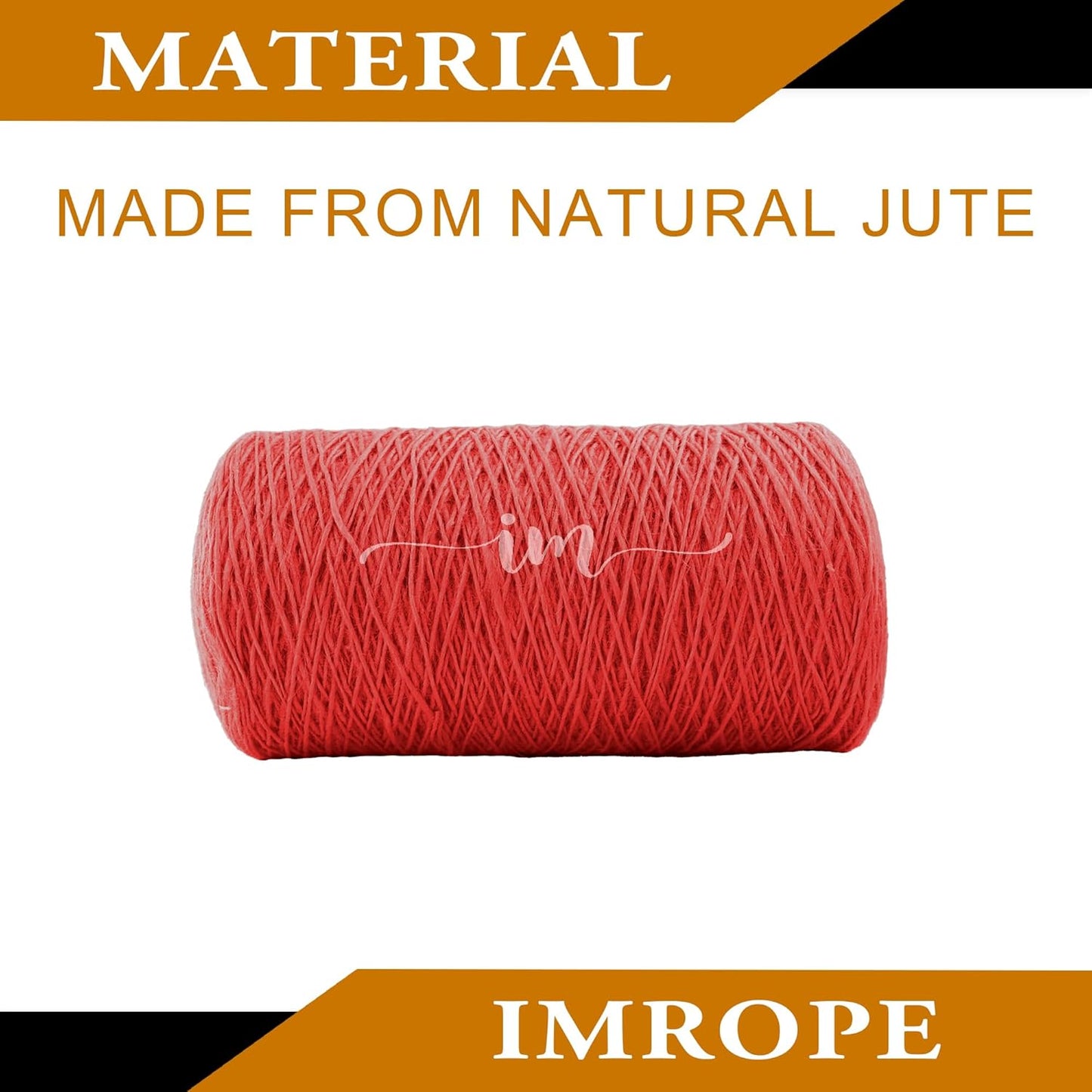 1mm x 1000 Feet Red Jute Rope, Twine for Gardening Tomato Climbing Plant Tie Floristry Crafts Gift Wrapping Packing Decor